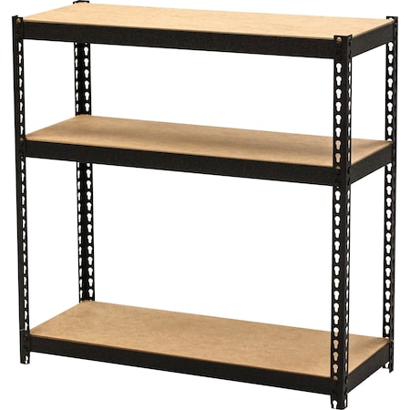 Lorell Narrow Steel Shelving 30" Height x 30" Width x 12" Depth 66962